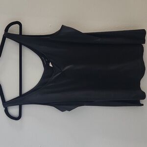 Eileen Fisher Charmeuse Silk Graphite Tank Top